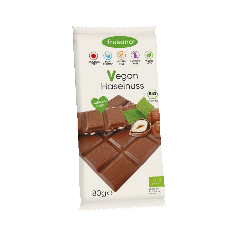 Bio vegánska lieskovooriešková čokoláda - 80 g