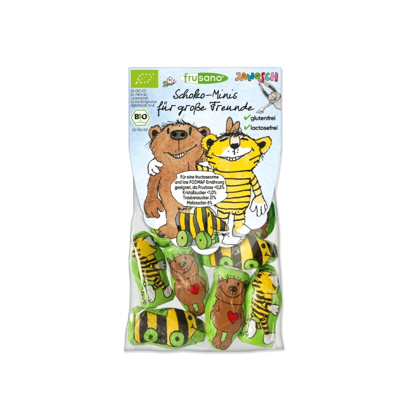 Bio figúrky "zvieratá" z mliečnej čokolády - 72 g