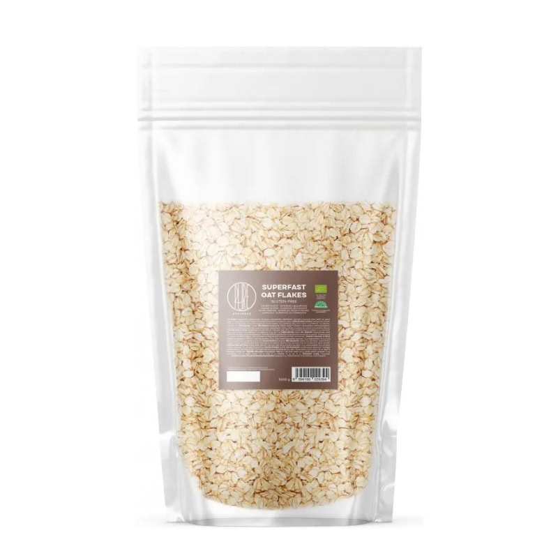 Bio bezlepkové ovsené vločky 1 kg.