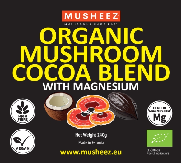 Bio kakaovo-kokosová zmes s reishi a magnéziom 240 g-2
