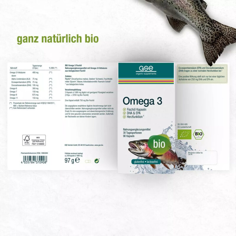 Omega 3 - Rybí olej (Bio) - 90 kapsúl - 2