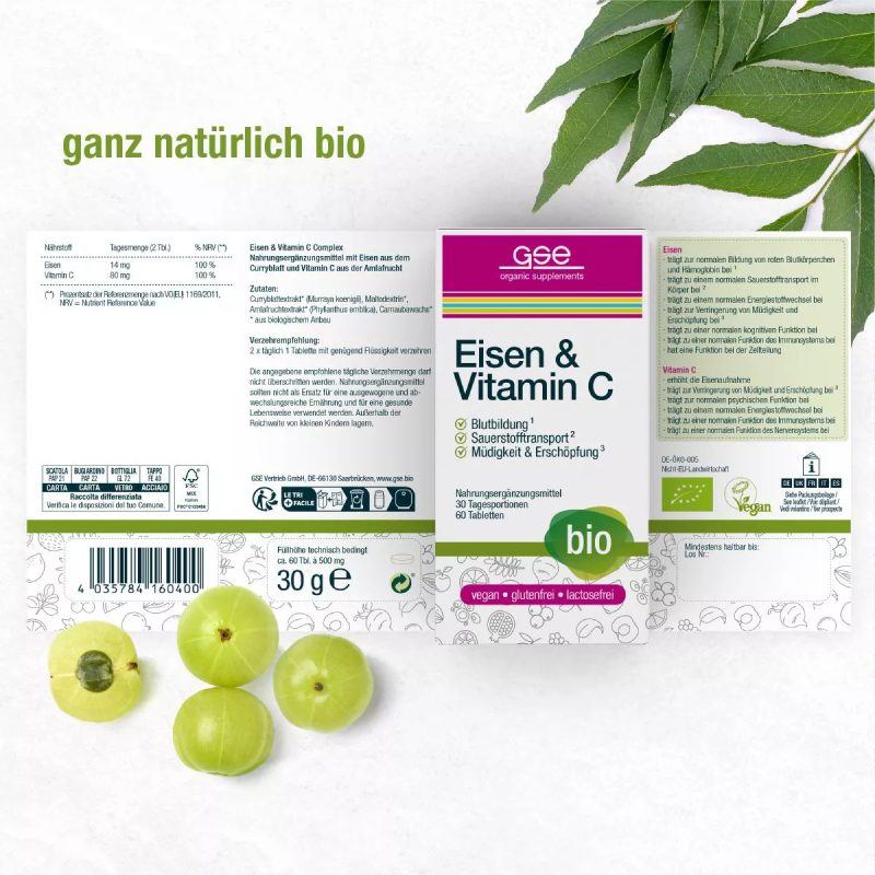 Železo & vitamín C komplex (Bio) - 60 tabliet-2