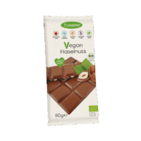 Bio vegánska lieskovooriešková čokoláda - 80 g