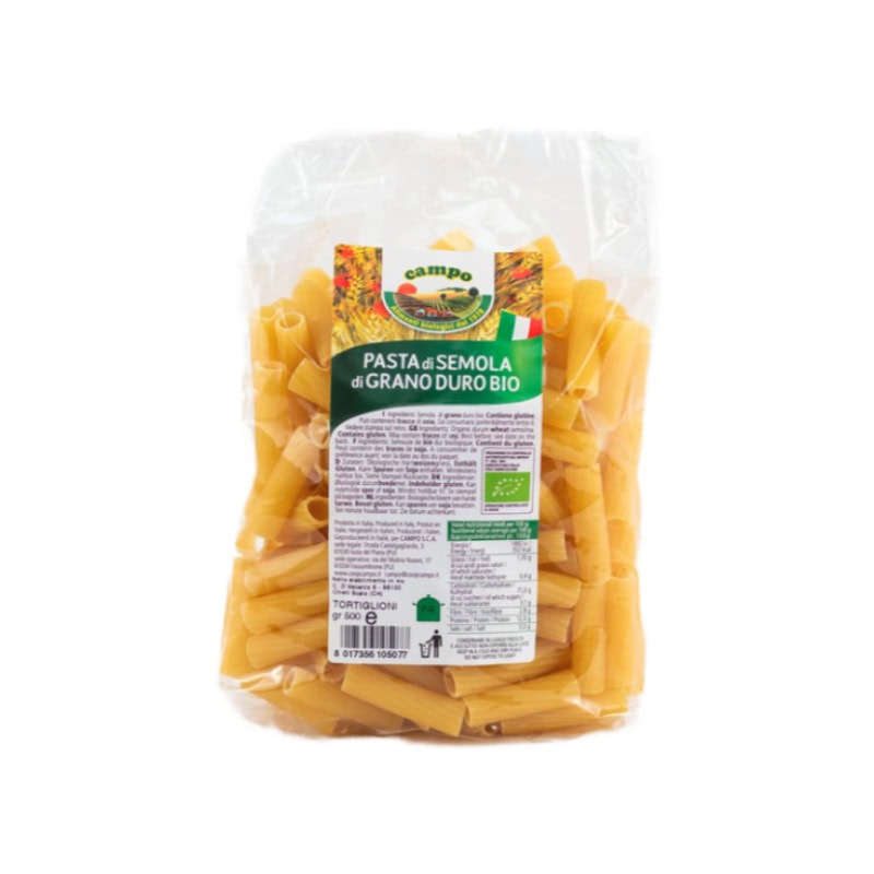 Bio tortiglioni z bielej tvrdej pšenice 500 g