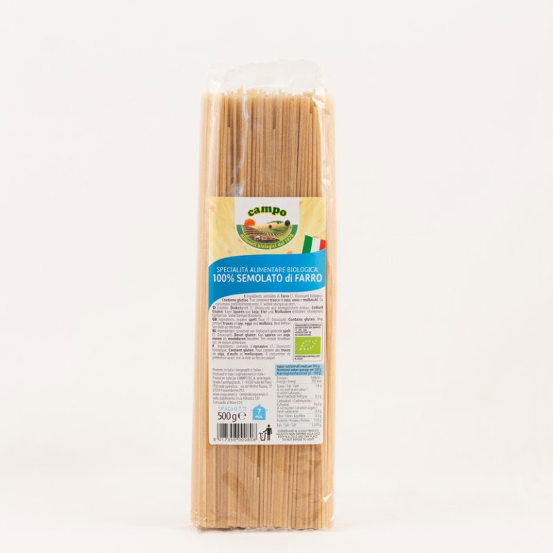 Špaldové špagety 500 g – biele