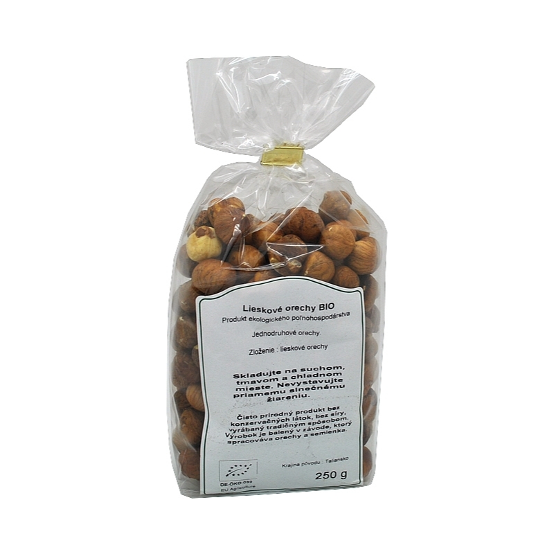 Bio lískové ořechy – se slupkou 250 g